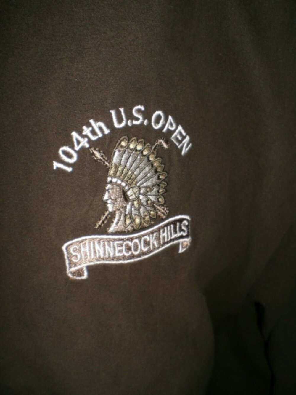 US OPEN SHINNECOCK HILLS GOLF jacket Windbreaker vintage PGA Southhampton L 2004